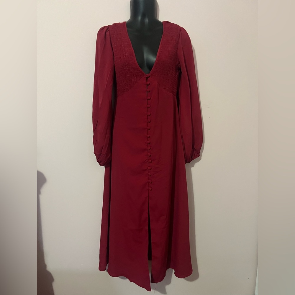ASOS DESIGN | long sleeve maxi dress | size 4